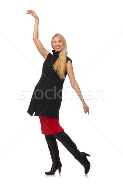 Bastante joven falda aislado blanco nina Foto stock © Elnur