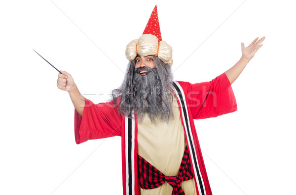 Wizard in costume isolated on the white Stock photo © Elnur