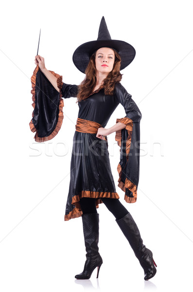 Witch isolated on the white background Stock photo © Elnur