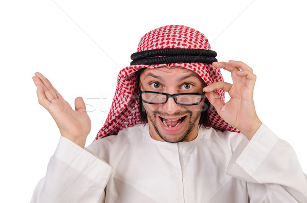 Arab man in specs  isolated on white Stock photo © Elnur