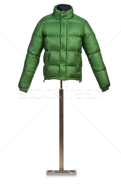 Homme hiver veste isolé blanche mode [[stock_photo]] © Elnur