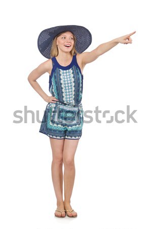 Woman sailor isolated on the white background Stock photo © Elnur