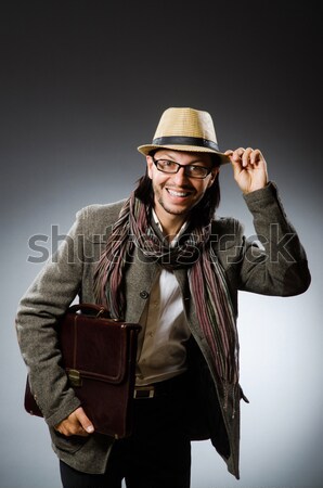 Hombre safari sombrero caza África persona Foto stock © Elnur