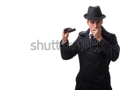 Woman gangster with gun in hand Stock photo © Elnur