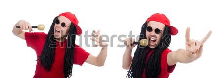 Woman pirate in various concepts on white Stock photo © Elnur