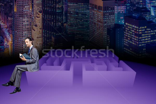 Businessman in maze business concept Stock photo © Elnur