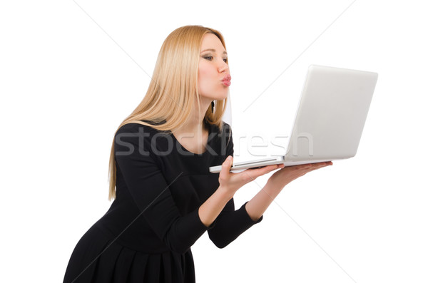 Stock photo: Woman businesswoman in business concept