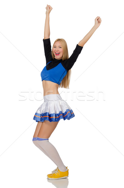 Cheerleader isolated on the white background Stock photo © Elnur