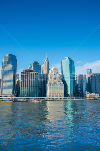 Stock photo: Panorama of downtown Manhattan