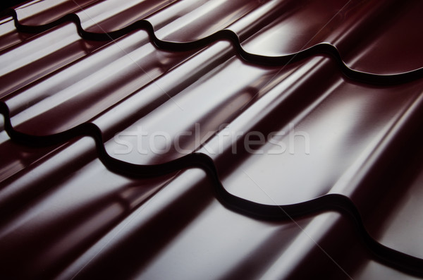 Metal acoperiş ţiglă casă textură Imagine de stoc © Elnur
