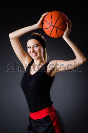 Foto stock: Mulher · ventilador · dança · música · sensual · dançar