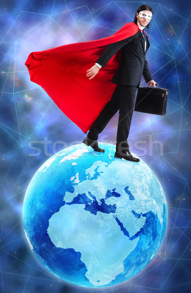 Man with superpowers ruling the world Stock photo © Elnur