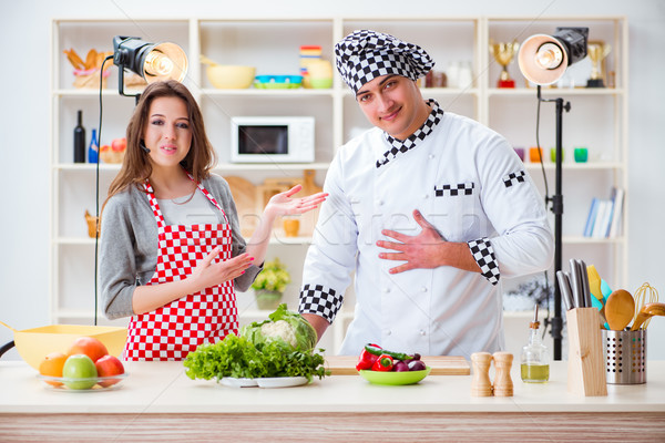 The food cooking tv show in the studio Stock photo © Elnur