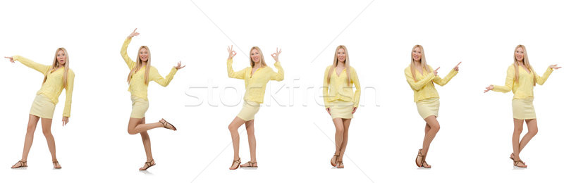 Collage of woman isolated on white Stock photo © Elnur