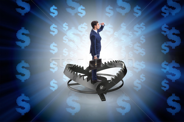 The businessman being trapped by dollar Stock photo © Elnur