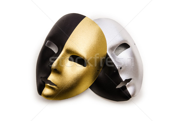 Brillante máscaras aislado blanco cara fondo Foto stock © Elnur