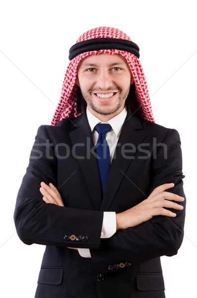 Arab man in confident concept isolated on white Stock photo © Elnur