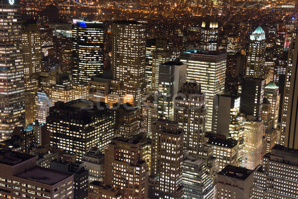 New York wolkenkrabbers nacht business stad appel Stockfoto © Elnur