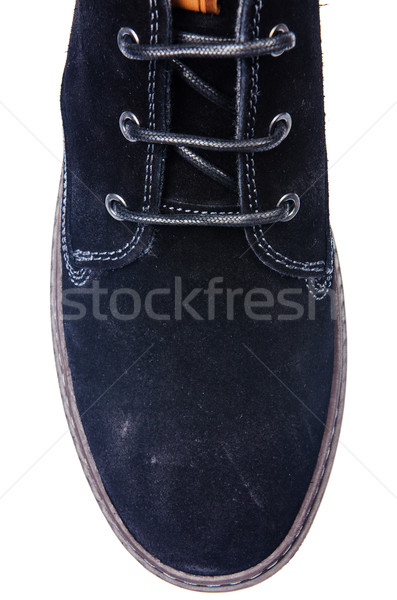 Punta masculina zapatos aislado blanco moda Foto stock © Elnur