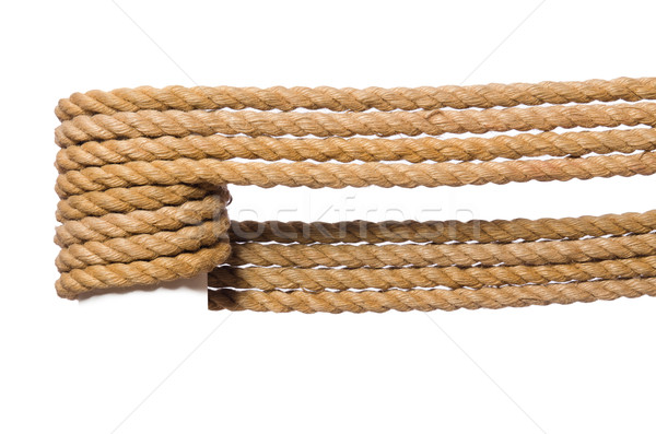 Stock photo: Rope isolated on the white background