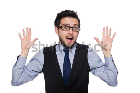 Young businessman isolated on white Stock photo © Elnur