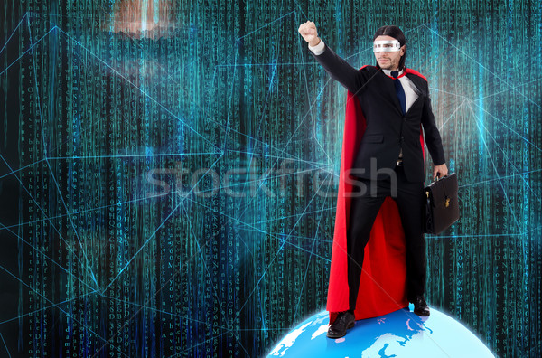 Man with superpowers ruling the world Stock photo © Elnur