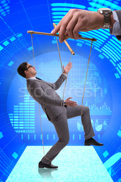 Geschäftsmann Marionette manipuliert Chef Business Mann Stock foto © Elnur