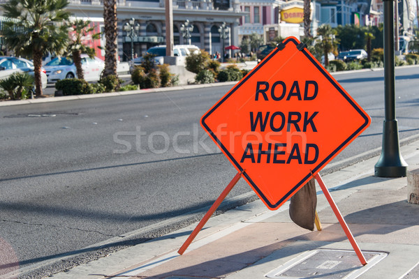 Road sign on the street Stock photo © Elnur