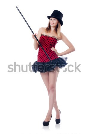 женщину Gangster бейсбольной битой девушки фон безопасности Сток-фото © Elnur