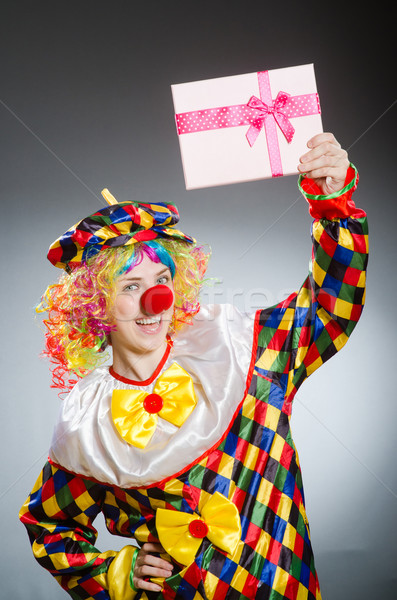 Divertente clown comico felice divertimento palla Foto d'archivio © Elnur