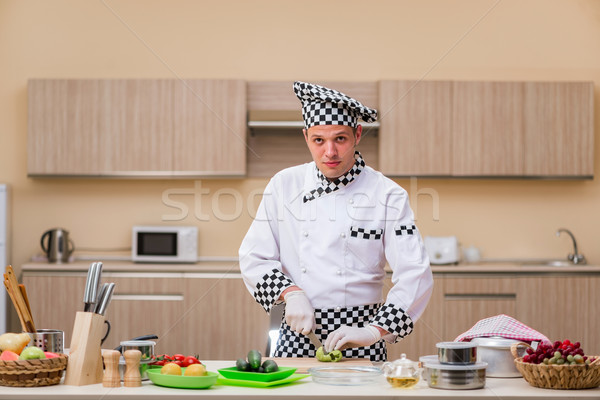 Foto d'archivio: Maschio · cuoco · cucina · alimentare · mano