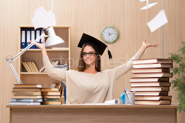 Jeunes étudiant Université examens livres école [[stock_photo]] © Elnur