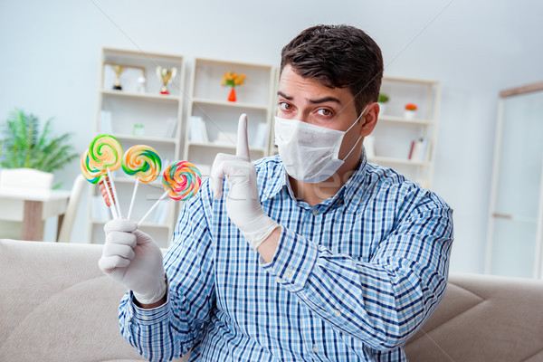 Man suffering from allergy - medical concept Stock photo © Elnur