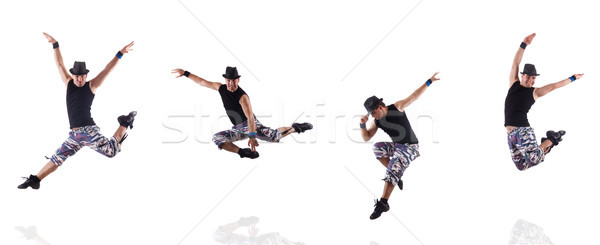 Dancer isolated on the white background Stock photo © Elnur