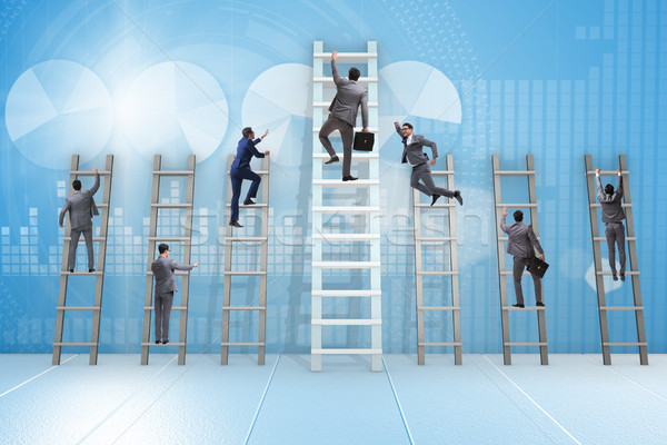 Career progression concept with various ladders Stock photo © Elnur