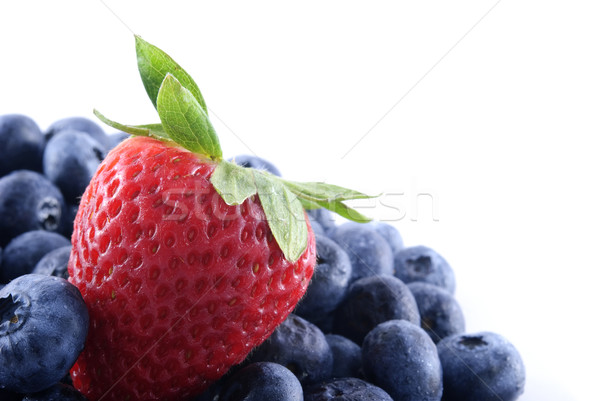 Strawberry and blueberries Stock photo © elvinstar