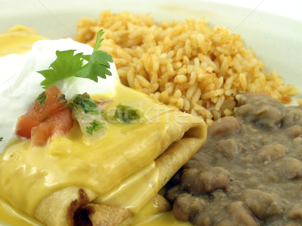 Burrito with beans Stock photo © elvinstar