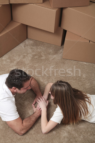 Couple moving in Stock photo © elvinstar