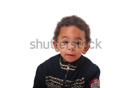 Multi-racial baby isolated on white Stock photo © elvinstar