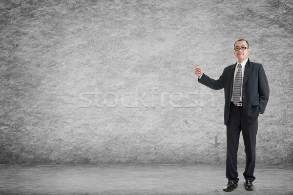 Stock photo: business man introduce