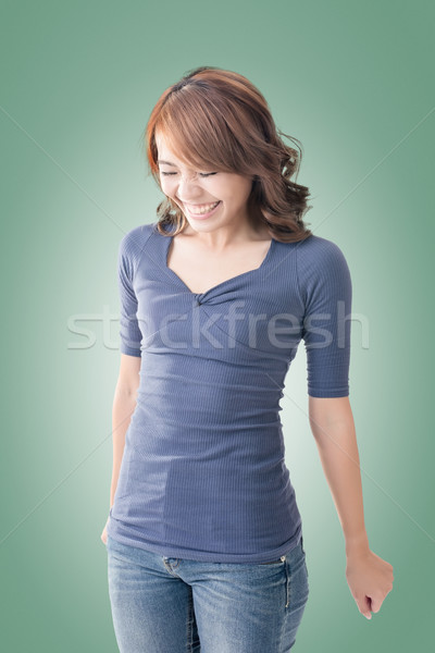 [[stock_photo]]: Timide · asian · fille · souriant · portrait