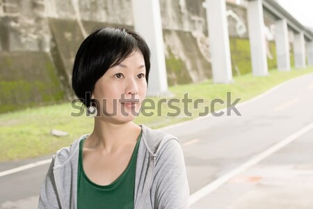 sport mature Asian woman Stock photo © elwynn