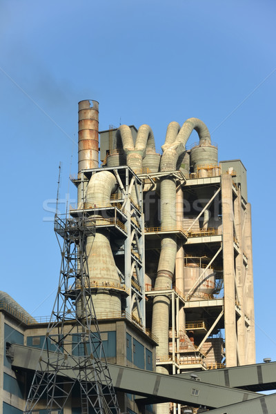 Cement plant fabriek asian gebouw technologie Stockfoto © elwynn