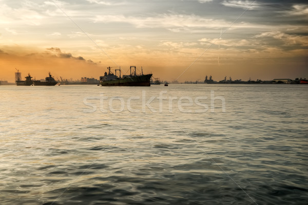 Harbor morning Stock photo © elwynn