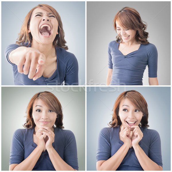 Asian woman face Stock photo © elwynn