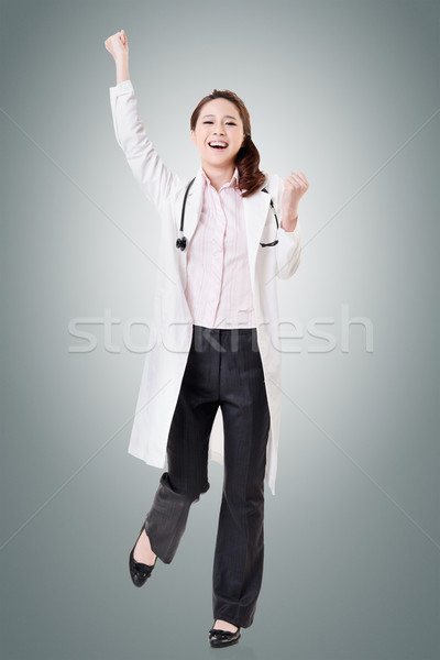 Cheerful Asian doctor Stock photo © elwynn