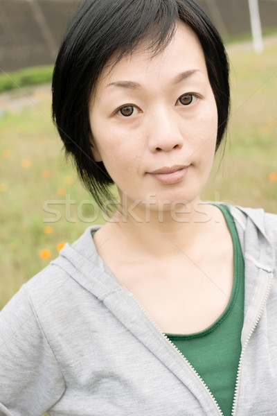 sport mature Asian woman Stock photo © elwynn