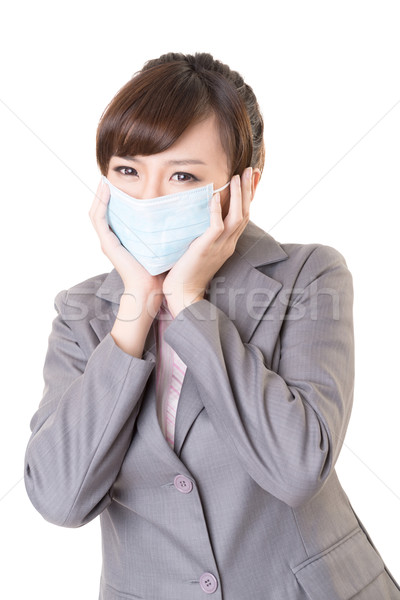 Sick business woman Stock photo © elwynn