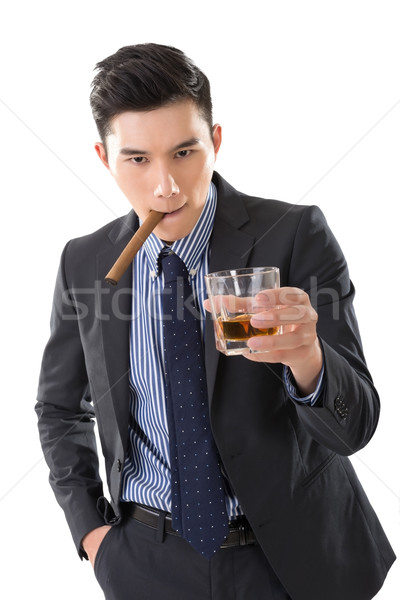 Asian young business guy Stock photo © elwynn