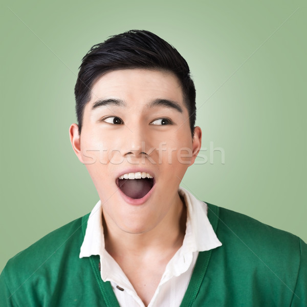 Funny facial expression Stock photo © elwynn
